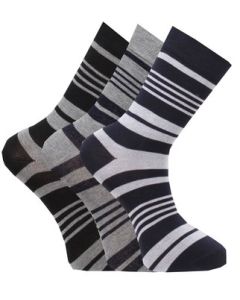 Strumpor bambu rand 3-pack