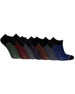 Korta skaft svart stripe 7-pack